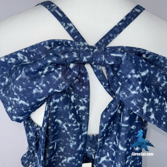 1153 NWT Choosy No Shade Crop Top - Size L - Blue - Picture 11 of 14